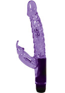 Jelly Mini Rabbit Vibro Wand Silicone Vibrator - Purple