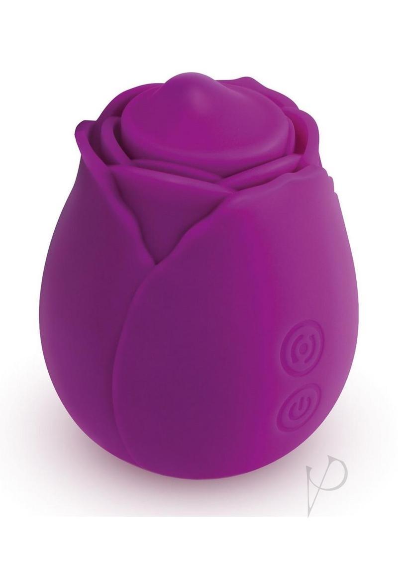 Skins Rose Buddies Rose Twirlz Rechargeable Silicone Clitoral Vibrator - Purple